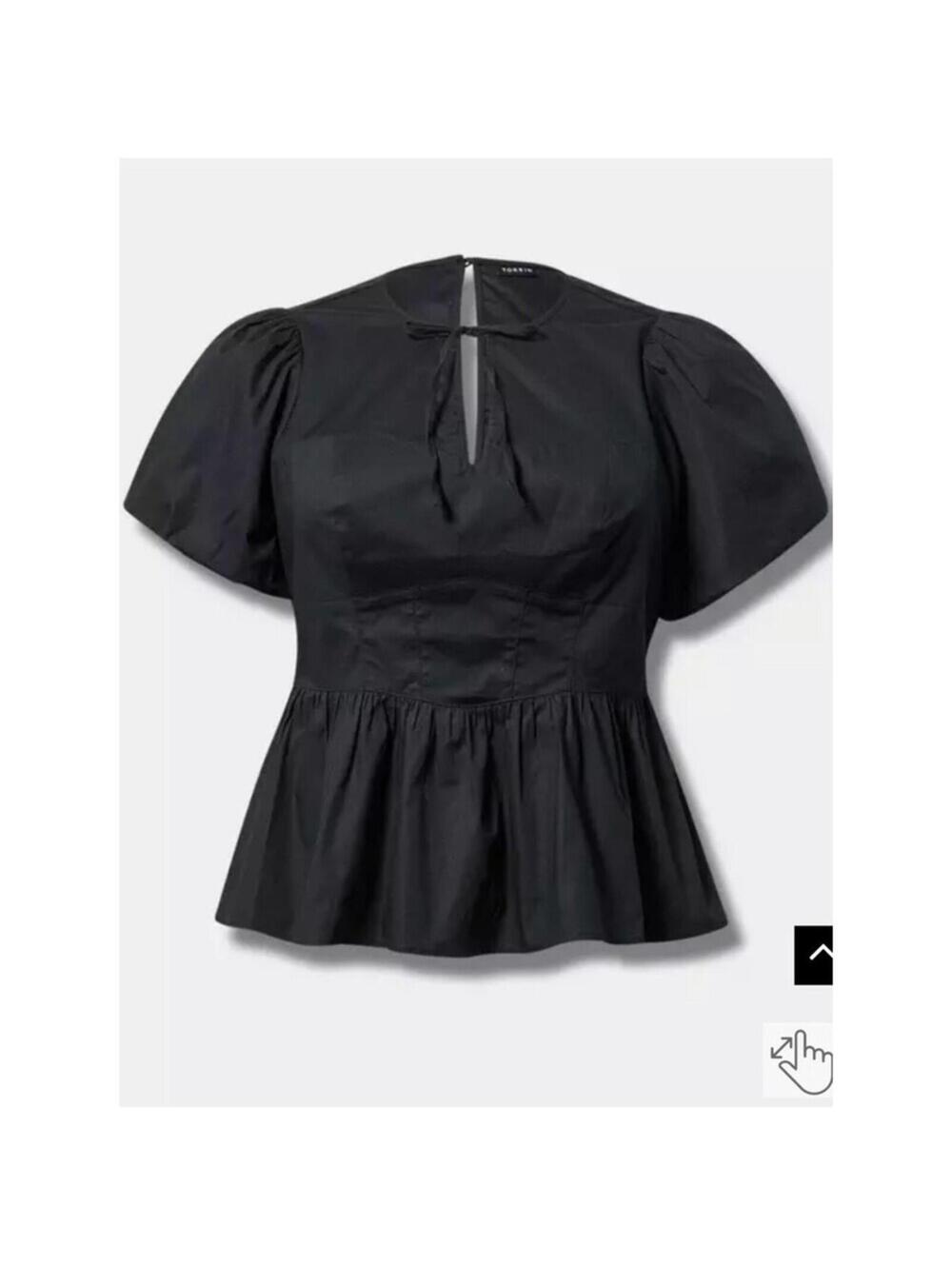Torrid Peplum Sweetheart Top - Picture 3 of 5